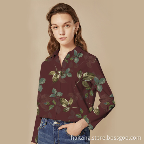 Patterns of Plants Digital Printing Fabric Woven Cloth
